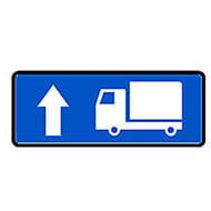 Дорожный знак Направление движения для грузовых автомобилей