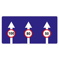 Дорожный знак Число полос