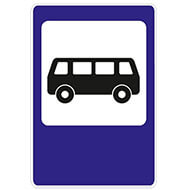 Дорожный знак Место остановки автобуса и (или) троллейбуса