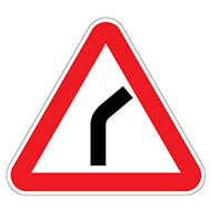 Дорожный знак Опасный поворот