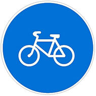 Дорожный знак Велосипедная дорожка