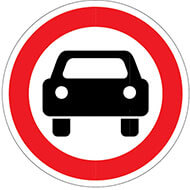 Дорожный знак Движение механических транспортных средств запрещено